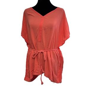 Coral Pink Altard State Top Size L Swim Cover Loose fit